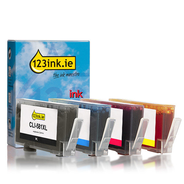 Canon CLI-581XL BK/C/M/Y ink cartridge 4-pack (123ink version) 651028 - 1