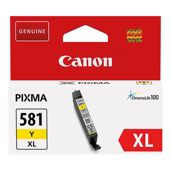 Canon CLI-581Y XL high capacity yellow ink cartridge (original Canon) 2051C001 017456 - 1