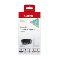 Canon CLI-8 BK/PC/PM/R/G ink cartridge 5-pack (original Canon) 0620B027 010463