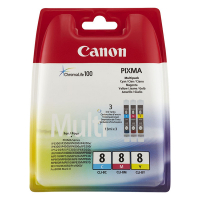 Canon CLI-8 Canon CLI-8 C/M/Y ink cartridge 3-pack (original) 0621B029 018079