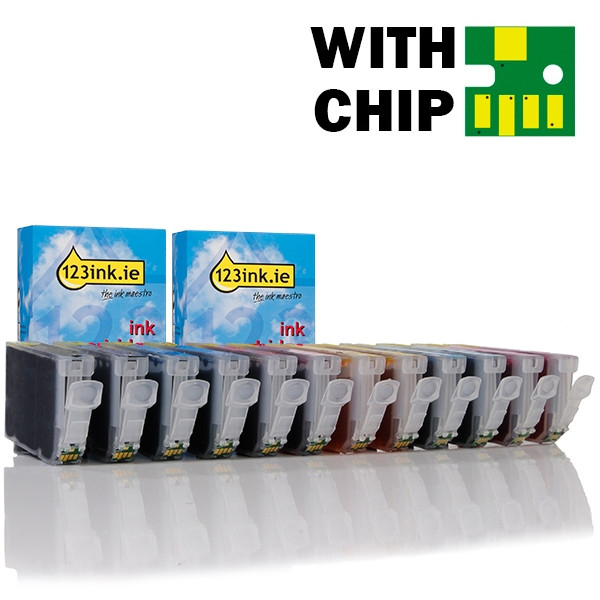 Canon CLI-8 ink cartridge 12-pack (123ink version) 0620B001C 0621B001C 0622B001C 0623B001C 0624B001C 120821 - 1