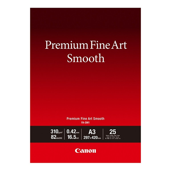 Canon FA-SM1 premium fine art smooth A3+ paper 310 grams (25 sheets) 1711C004 154030 - 1