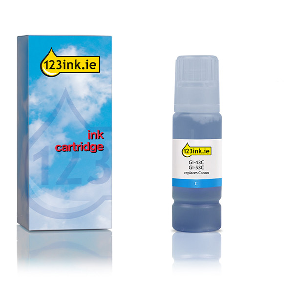 Canon GI-43C cyan ink bottle (123ink version) 016069 - 1