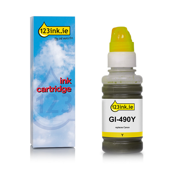 Canon GI-490Y yellow ink tank (123ink version) 011679 - 1