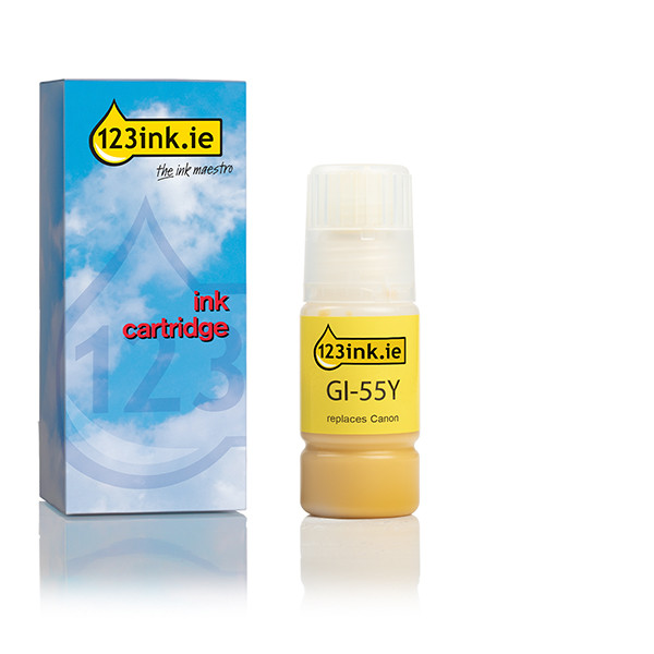 Canon GI-55Y yellow ink tank (123ink version) 6291C001C 017639 - 1