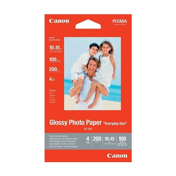 Canon GP-501 glossy photo paper, 10cm x 15cm, 210g (100 sheets) 0775B003 154010 - 1