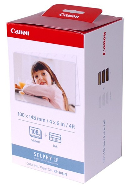 Canon KP-108IP/KP-108IN ink cartridge and photo paper 3-pack (original Canon) 3115B001AA 018002 - 1