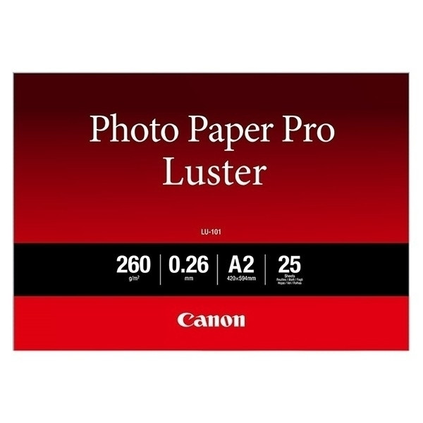 Canon LU-101 Pro Luster A2 Photo Paper 260g (25 sheets) 6211B026 154026 - 1
