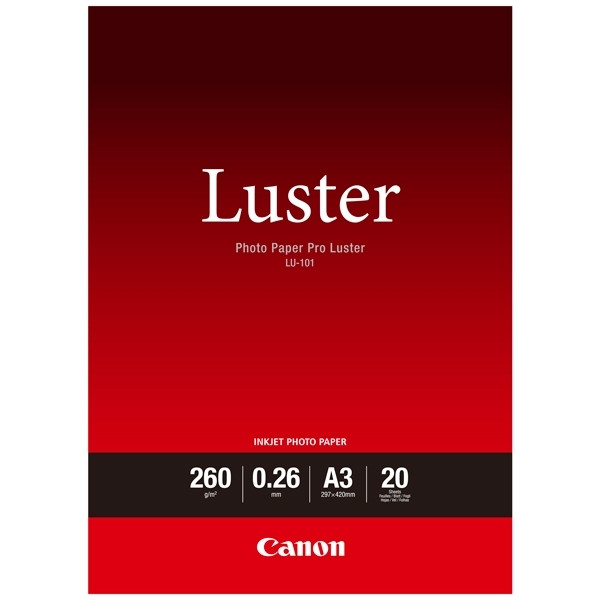 Canon LU-101 Pro Luster Photo Paper 260g A3 (20 sheets) 6211B007 154002 - 1