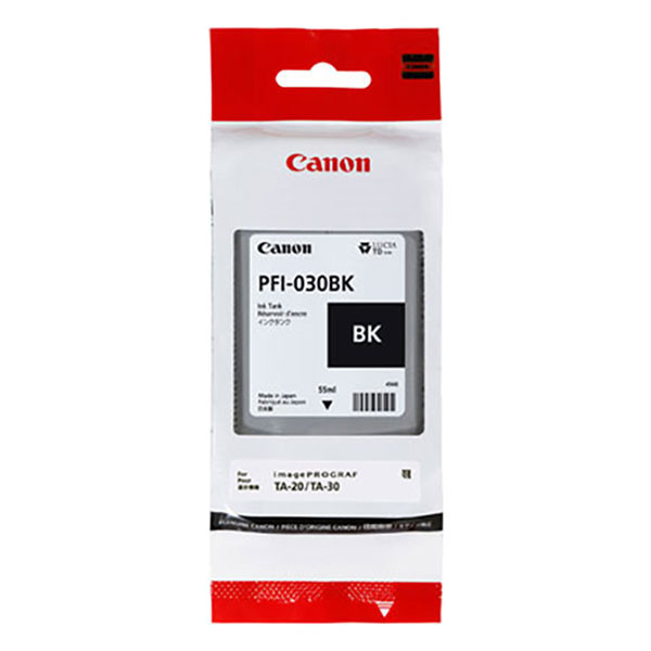 Canon PFI-030BK black ink cartridge (original Canon) 3489C001 017528 - 1