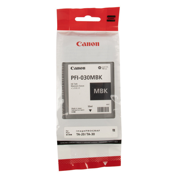 Canon PFI-030MBK matte black ink cartridge (original Canon) 3488C001 017526 - 1
