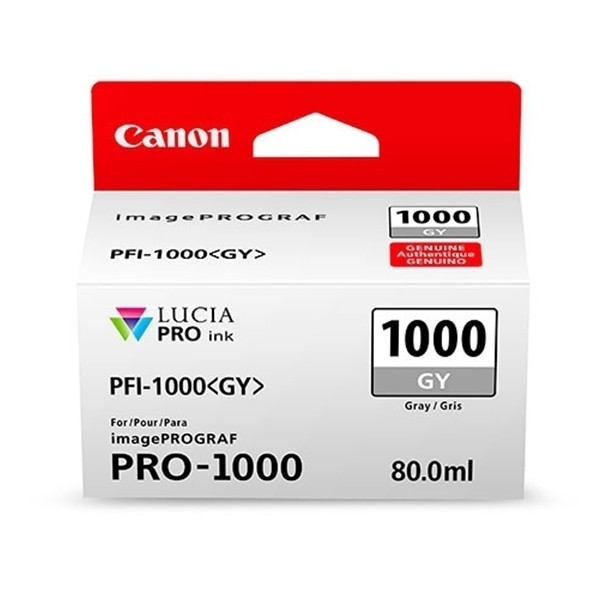 Canon PFI-1000GY grey ink cartridge (original Canon) 0552C001 010138 - 1