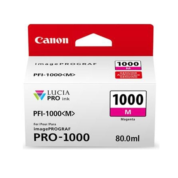 Canon PFI-1000M magenta ink cartridge (original Canon) 0548C001 010130 - 1