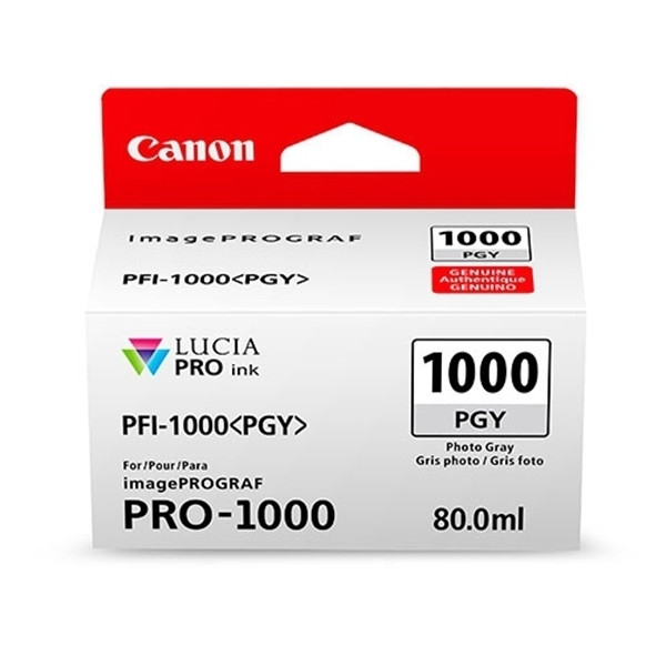 Canon PFI-1000PGY photo grey ink cartridge (original Canon) 0553C001 010140 - 1