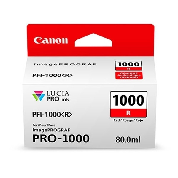 Canon PFI-1000R red ink cartridge (original Canon) 0554C001 010142 - 1