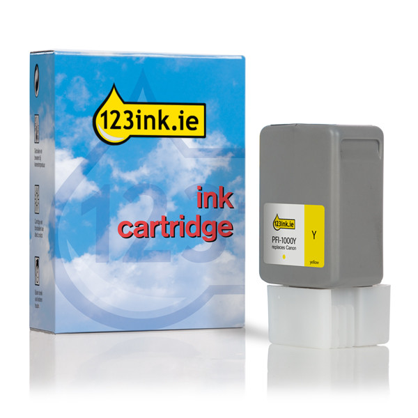 Canon PFI-1000Y yellow ink cartridge (123ink version) 0549C001C 010133 - 1