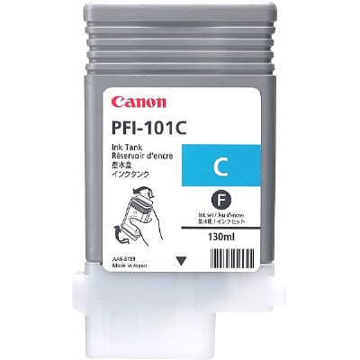 Canon PFI-101C cyan ink cartridge (original Canon) 0884B001 018254 - 1