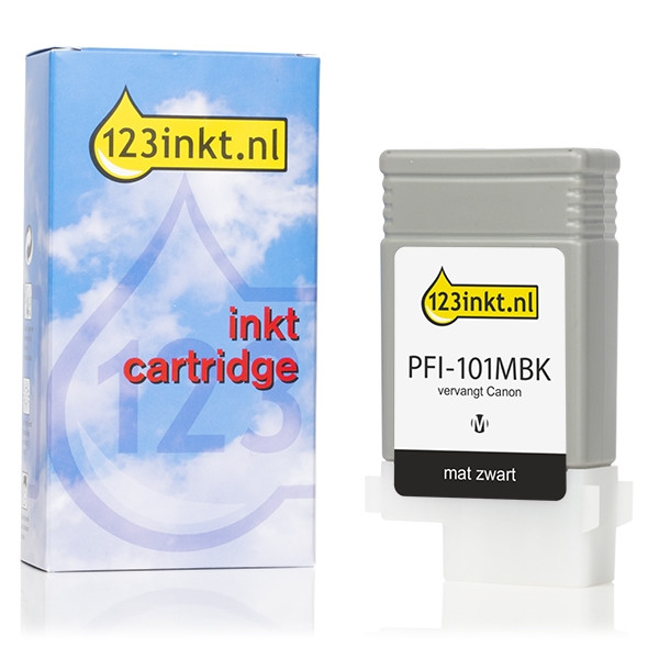 Canon PFI-101MBK matte black ink cartridge (123ink version) 0882B001C 018251 - 1