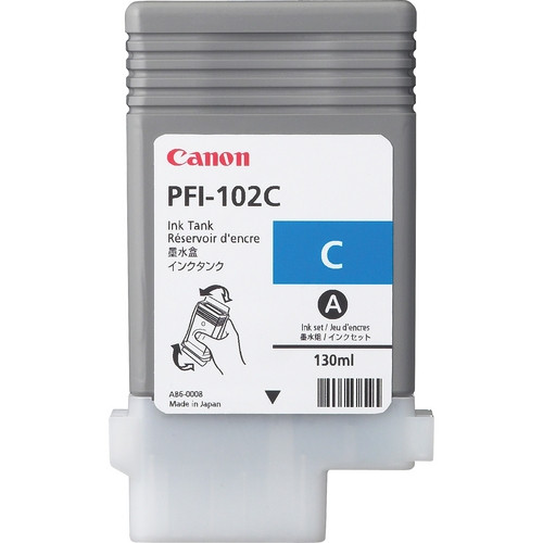 Canon PFI-102C cyan ink cartridge (original Canon) 0896B001 018205 - 1