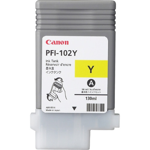 Canon PFI-102Y yellow ink cartridge (original Canon) 0898B001 018215 - 1