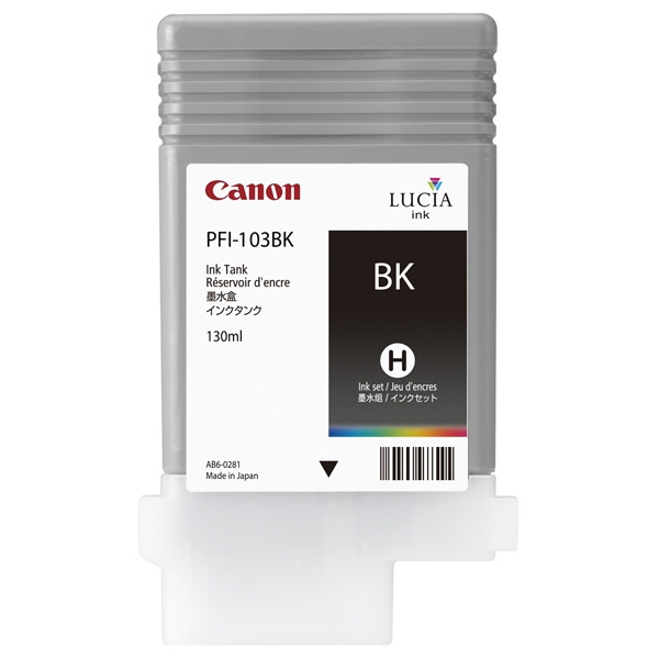 Canon PFI-103BK black ink cartridge (original) 2212B001 018275 - 1
