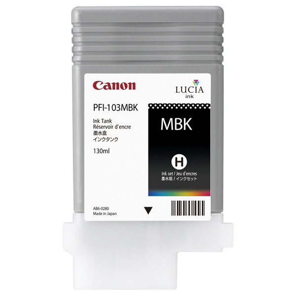 Canon PFI-103MBK matte black ink cartridge (original Canon) 2211B001 018274 - 1