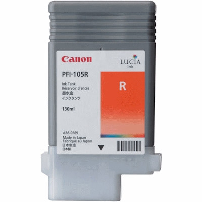 Canon PFI-105R red ink cartridge (original) 3006B005 018614 - 1
