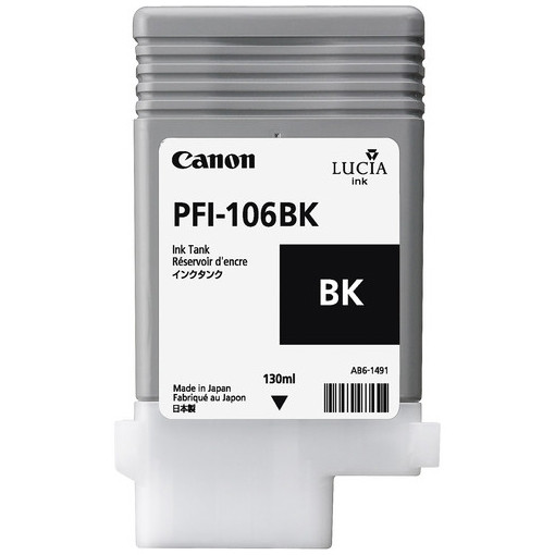 Canon PFI-106BK black ink cartridge (original Canon) 6621B001 018898 - 1