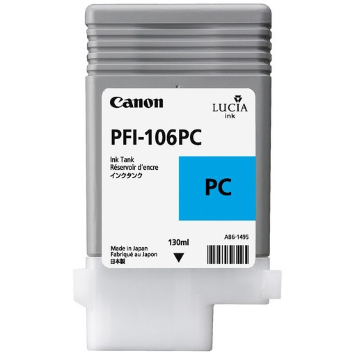 Canon PFI-106PC photo cyan ink cartridge (original Canon) 6625B001 018908 - 1