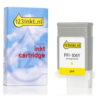 Canon PFI-106Y yellow ink cartridge (123ink version) 6624B001C 018907