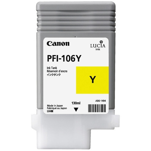 Canon PFI-106Y yellow ink cartridge (original Canon) 6624B001 018906 - 1