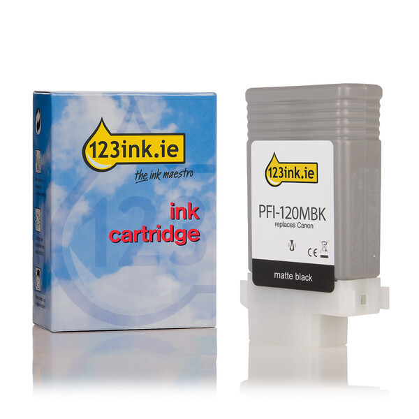 Canon PFI-120MBK matte black ink cartridge (123ink version) 2884C001AAC 018425 - 1
