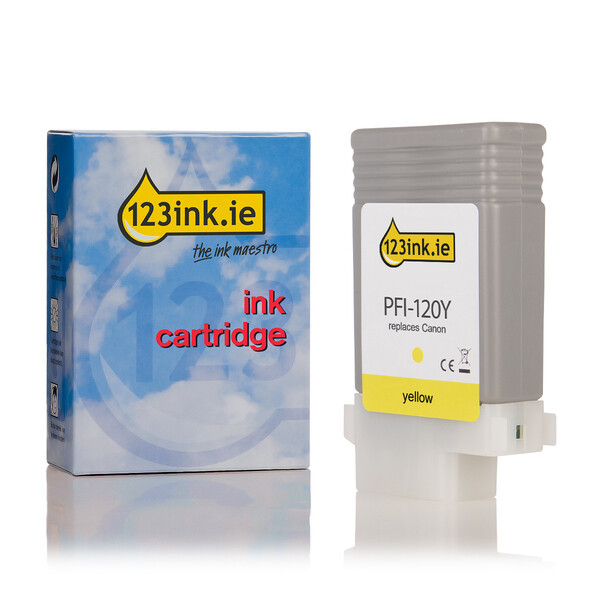 Canon PFI-120Y yellow ink cartridge (123ink version) 2888C001AAC 018433 - 1