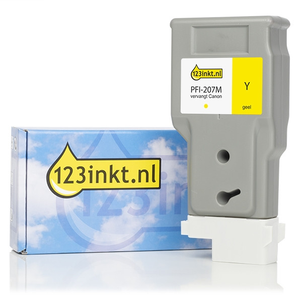 Canon PFI-207Y yellow ink cartridge (123ink version) 8792B001C 018997 - 1
