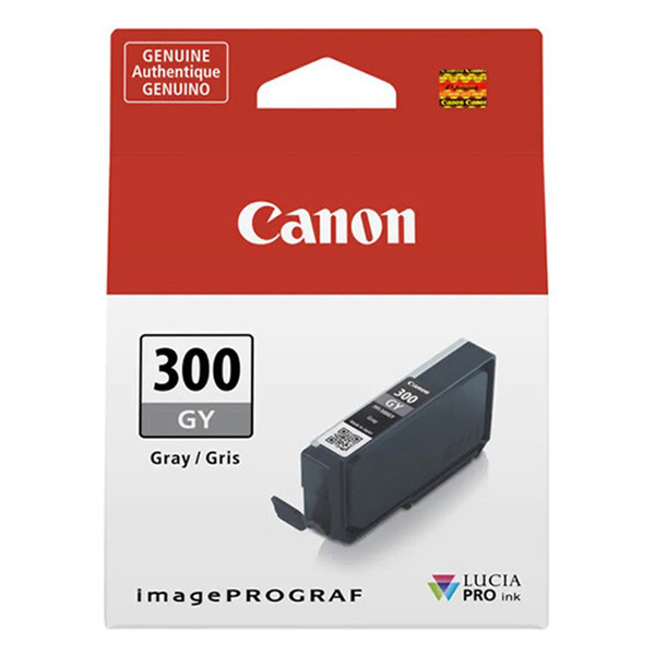 Canon PFI-300GY grey ink cartridge (original Canon) 4200C001 011718 - 1