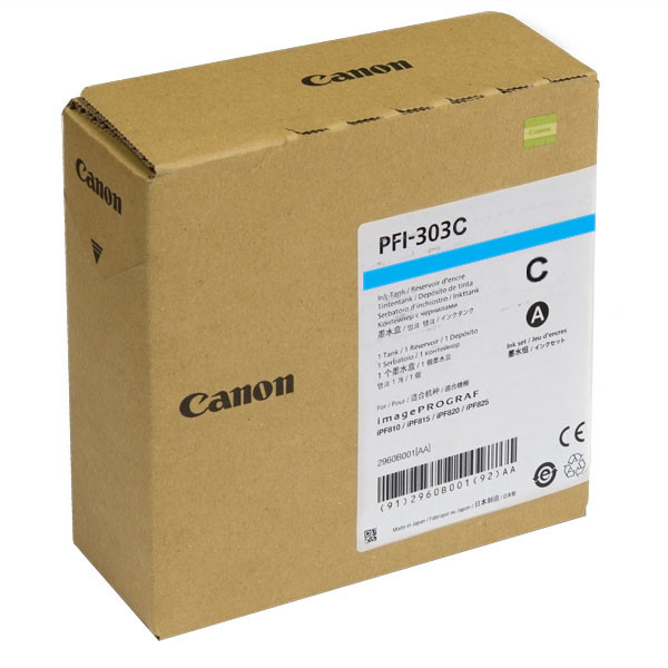 Canon PFI-303MBK matte black ink cartridge (original Canon) 018372 - 1
