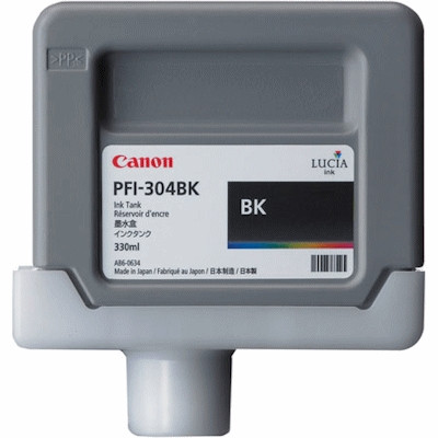 Canon PFI-304BK black ink cartridge (original) 3849B005 018626 - 1