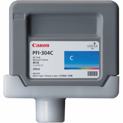 Canon PFI-304C cyan ink cartridge (original) 3850B005 018628 - 1
