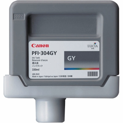 Canon PFI-304GY grey ink cartridge (original) 3858B005 018644 - 1