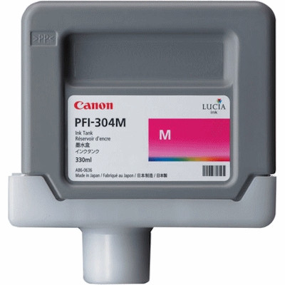 Canon PFI-304M magenta ink cartridge (original) 3851B005 018630 - 1