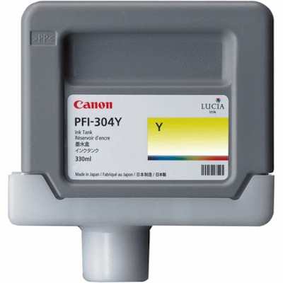 Canon PFI-304Y yellow ink cartridge (original) 3852B005 018632 - 1