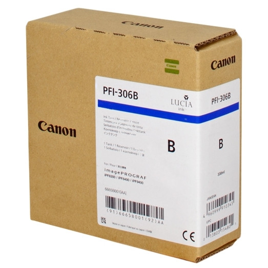 Canon PFI-306B blue ink cartridge (original) 6665B001 018872 - 1