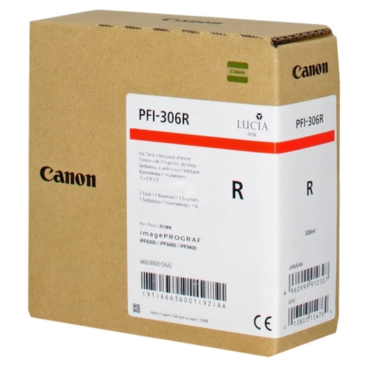 Canon PFI-306R red ink cartridge (original) 6663B001 018868 - 1