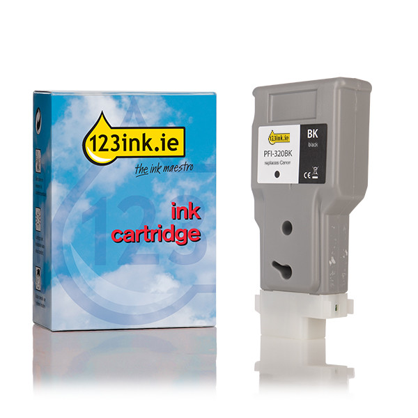 Canon PFI-320BK high capacity black ink cartridge (123ink version) 018437 - 1