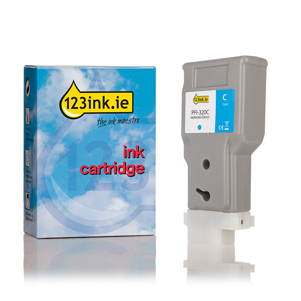Canon PFI-320C high capacity cyan ink cartridge (123ink version) 018439 - 1
