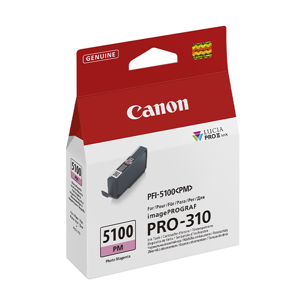 Canon PFI-5100PM photo magenta ink cartridge (original Canon) 083790 - 1