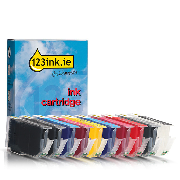 Canon PFI-5100 MBK/PBK/C/M/Y/PC/PM/R/GY/CO ink cartridge 10-pack 130762 - 1