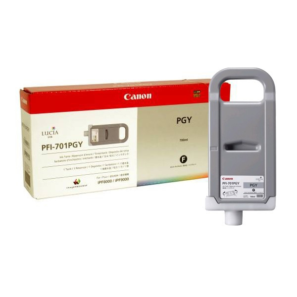 Canon PFI-701PGY photo grey ink cartridge (original Canon) 0910B001 018326 - 1