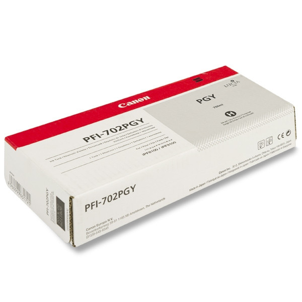 Canon PFI-702PGY photo grey ink cartridge (original Canon) 018346 - 1