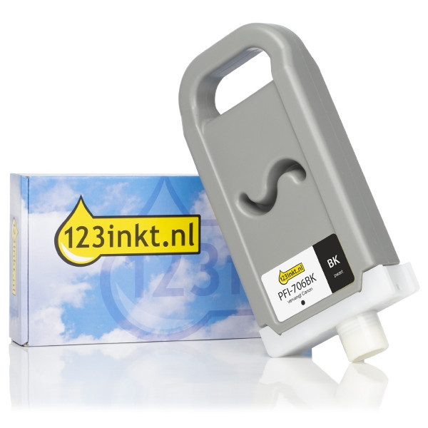 Canon PFI-706BK high-capacity black ink cartridge (123ink version) 018875 - 1